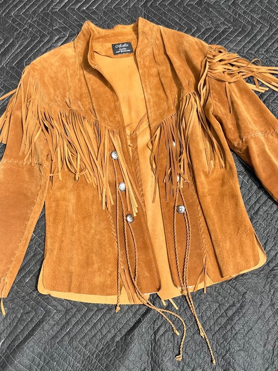 Airplane Jackets & Blazers - SUEDE WOMENS FRINGE JACKET